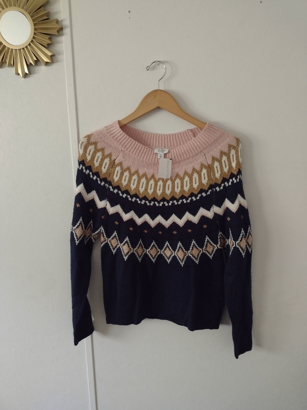 Crown & Ivory Womens Knit Sweater